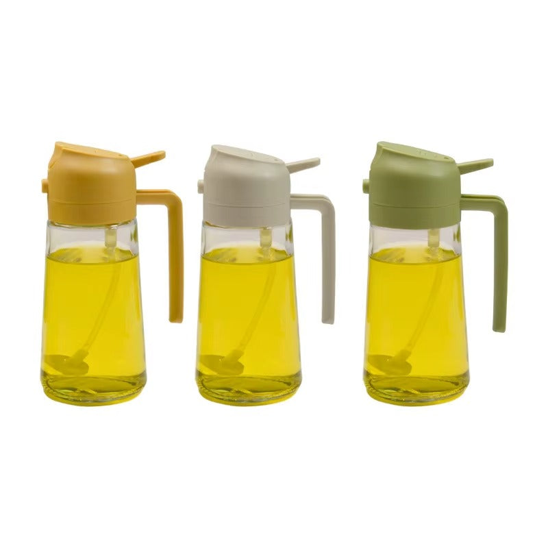 Vaporisateur d'Huile 2 en 1 en Verre _ Verseur de liquide pour la Cuisine
