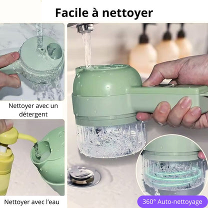 KEYSNA® - Robot Culinaire Électrique 4-en-1